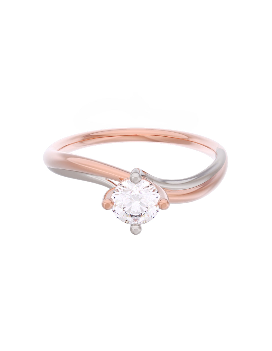 Anillo de Compromiso Eternidad de Oro 14k Zirconia Z8572-6