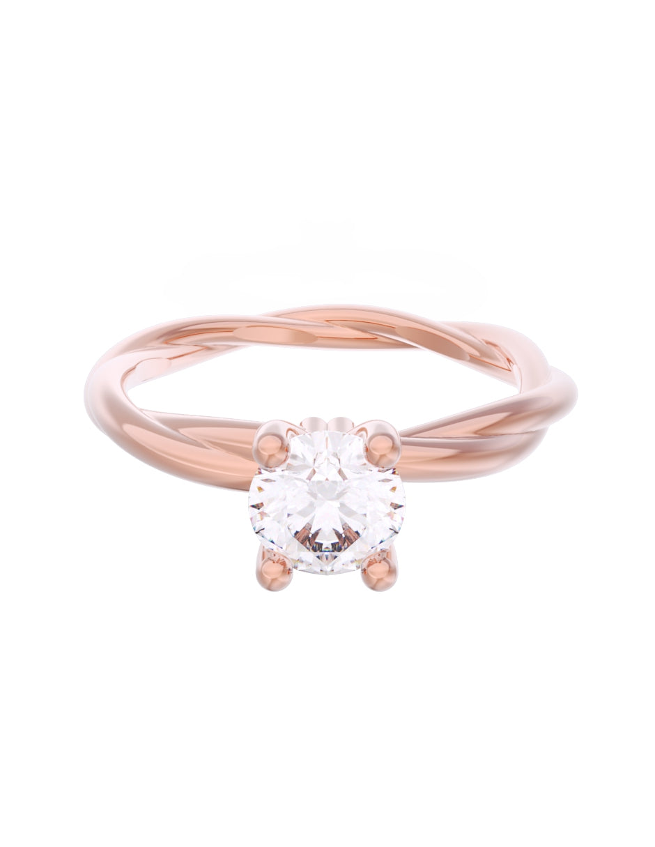Anillo de Compromiso Eternidad de Oro 14k Zirconia Z8573-6