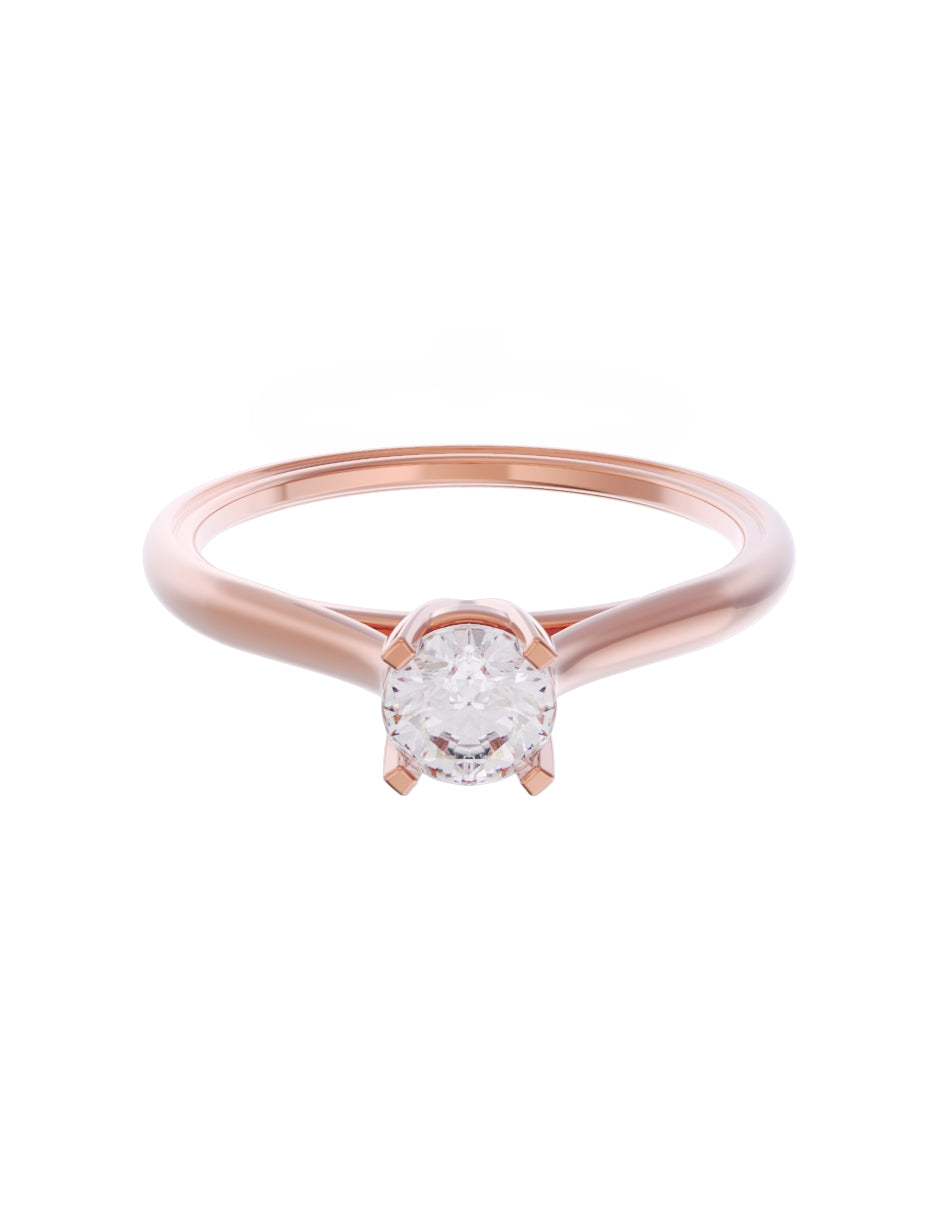 Anillo de Compromiso Eternidad de Oro 14k Zirconia Z8575-6