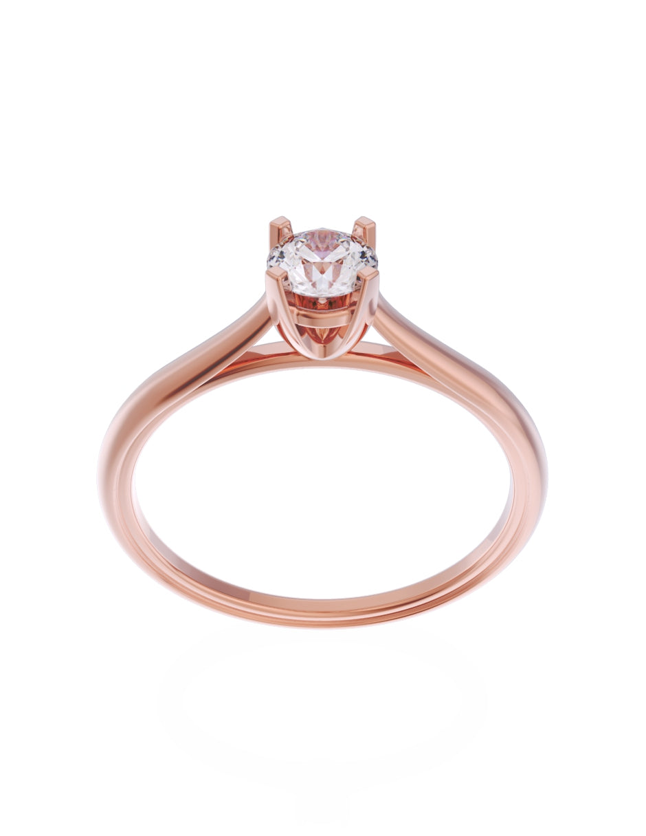 Anillo de Compromiso Eternidad de Oro 14k Zirconia Z8575-7