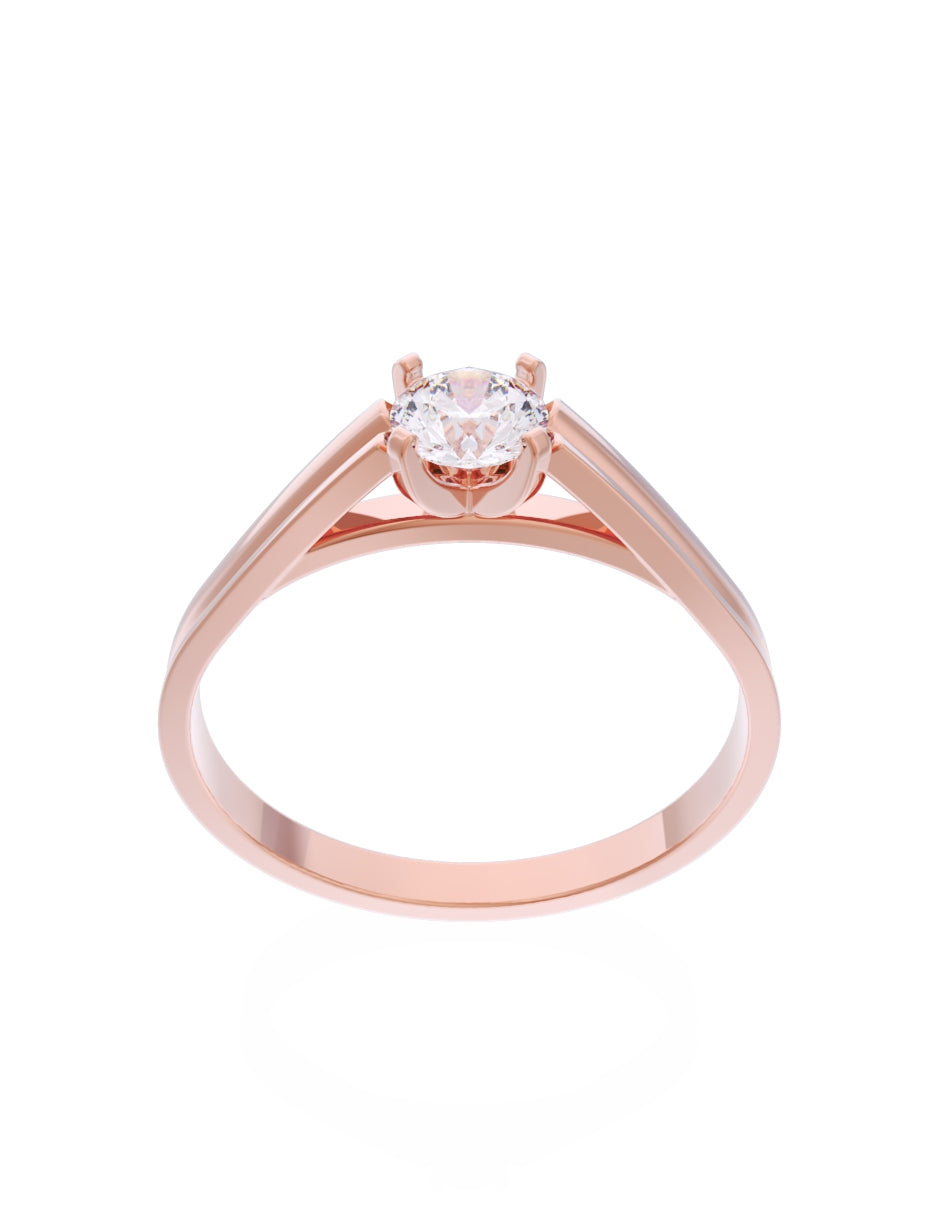 Anillo de Compromiso Eternidad de Oro 14k Zirconia Z8576-7