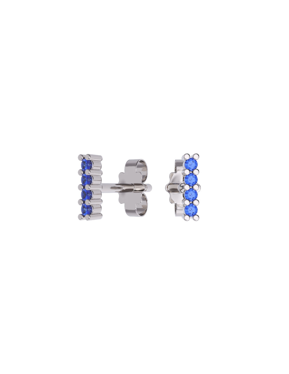Arete de Oro 14k con acabado pulido con Zirconia (Z4935-E)-3