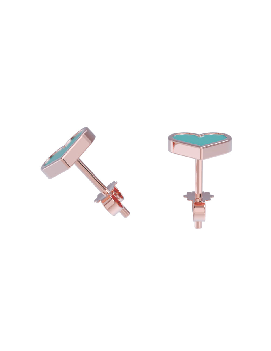 Aretes de Oro 14k con acabado esmaltado (A4905-E)-4