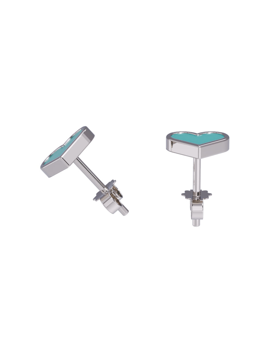 Aretes de Oro 14k con acabado esmaltado (A4905-E)-7