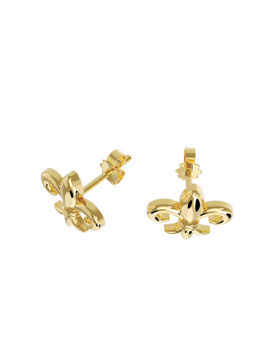 Aretes de Oro 14k con acabado pulido (A4981-E)-2