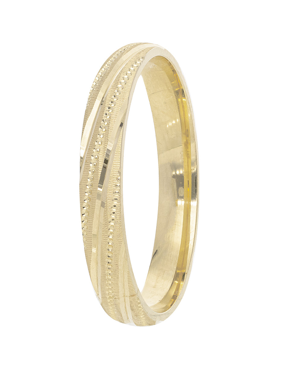 Argolla De Matrimonio Oro Amarillo 14K 3mm