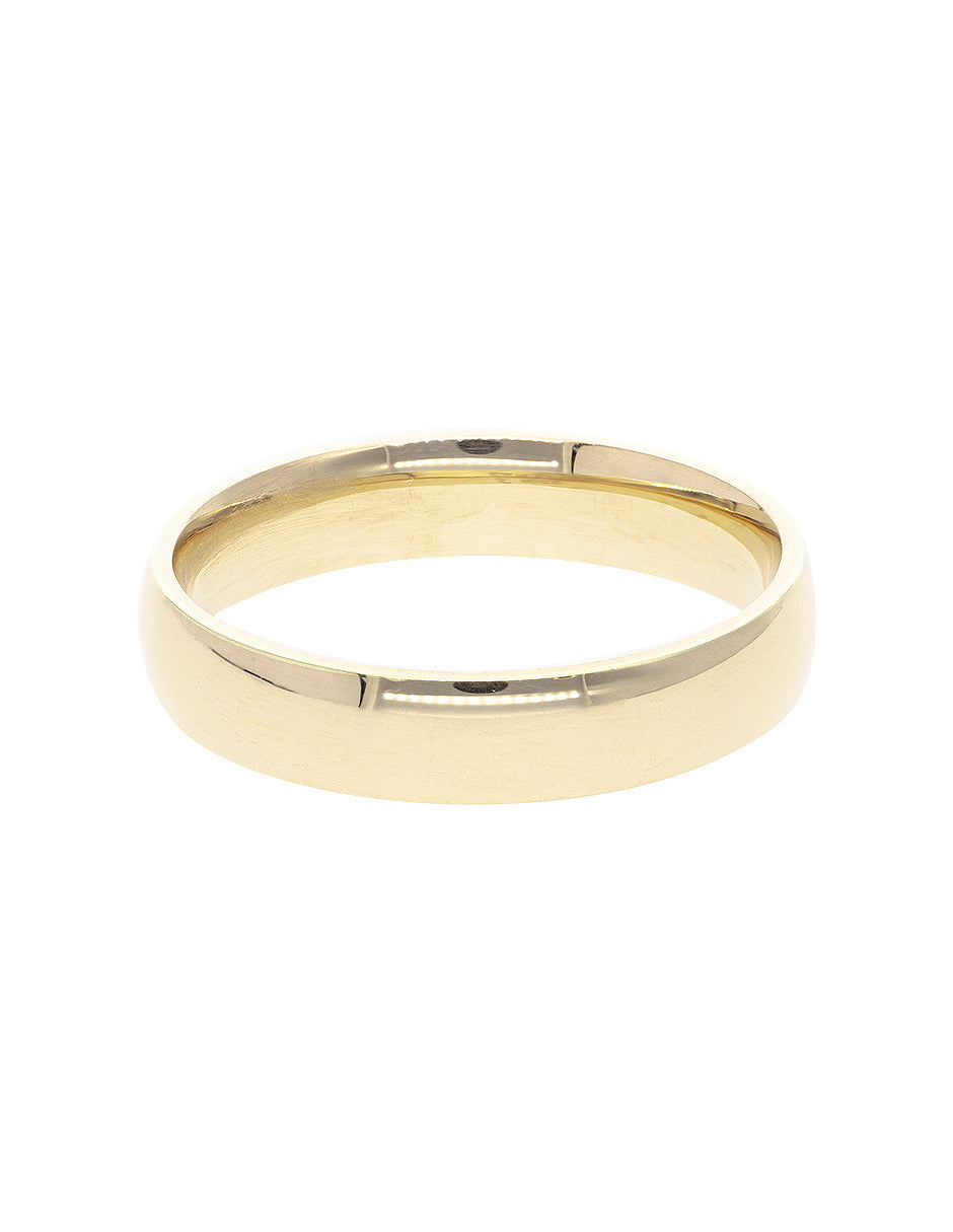 Argolla de Matrimonio Oro Amarillo 10k 4mm