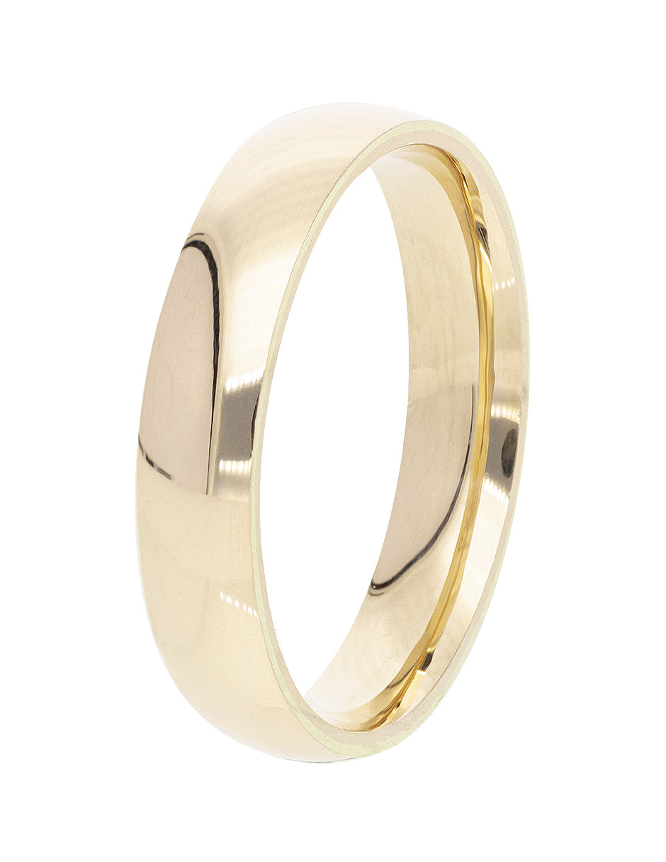 Argolla de Matrimonio Oro Amarillo 10k 4mm