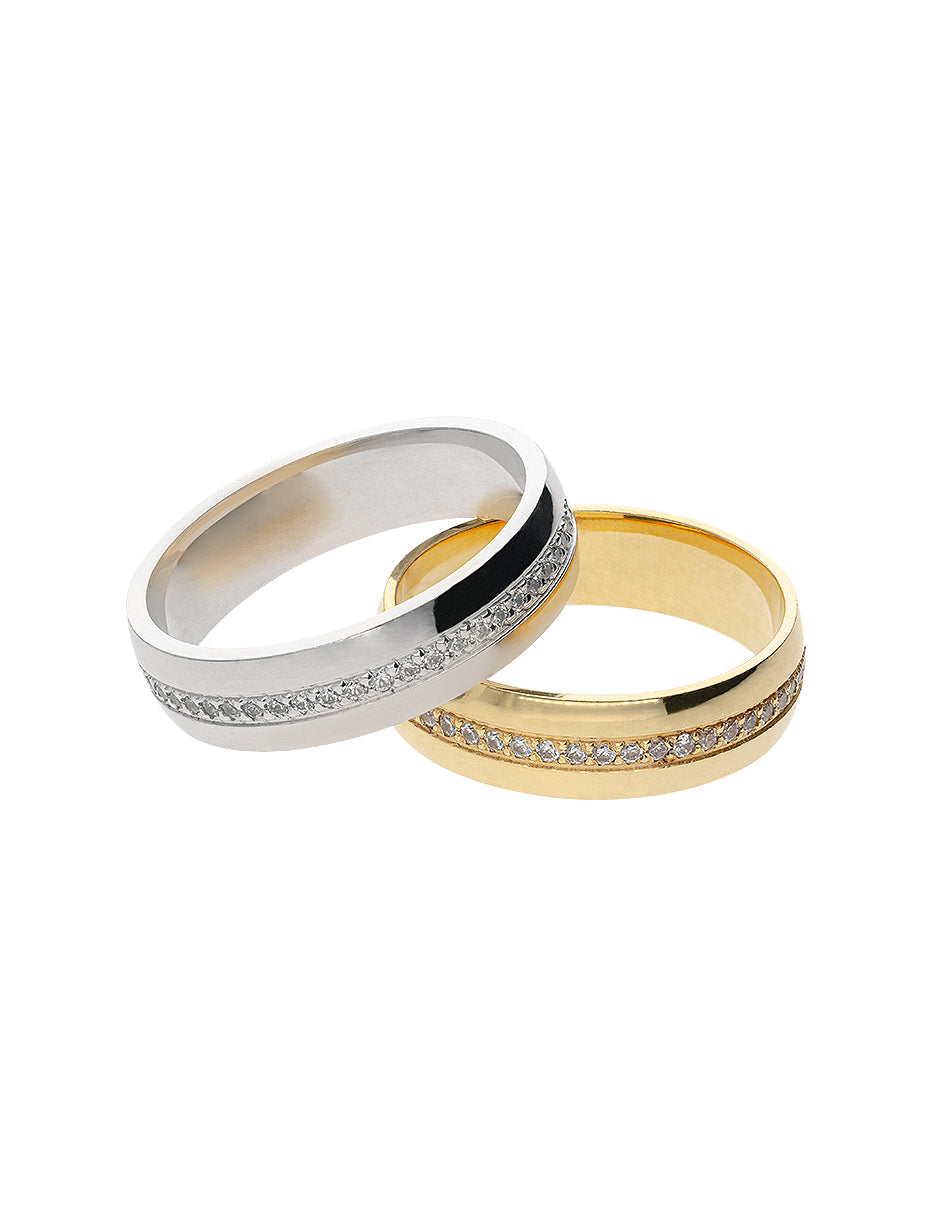 Oro Amarillo y Blanco 14K