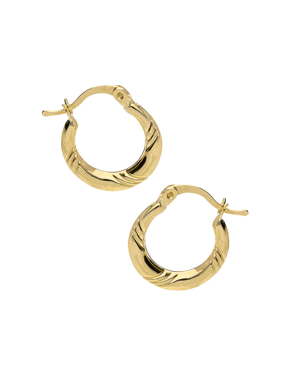 Arracadas de Oro Fonelli acabado pulido (SC4225)-2