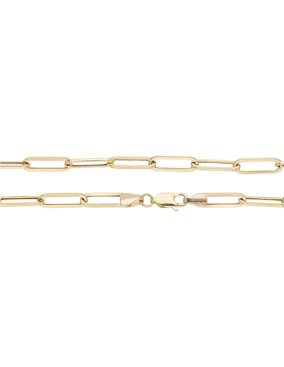 Pulsera de Oro Amarillo de 14k 1mm Troquelada