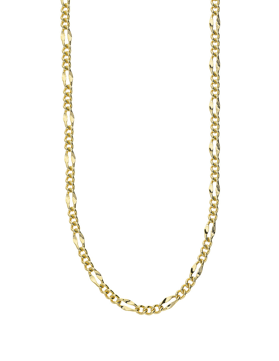 Cadena de Oro Amarillo 14K Fígaro 3.12 mm