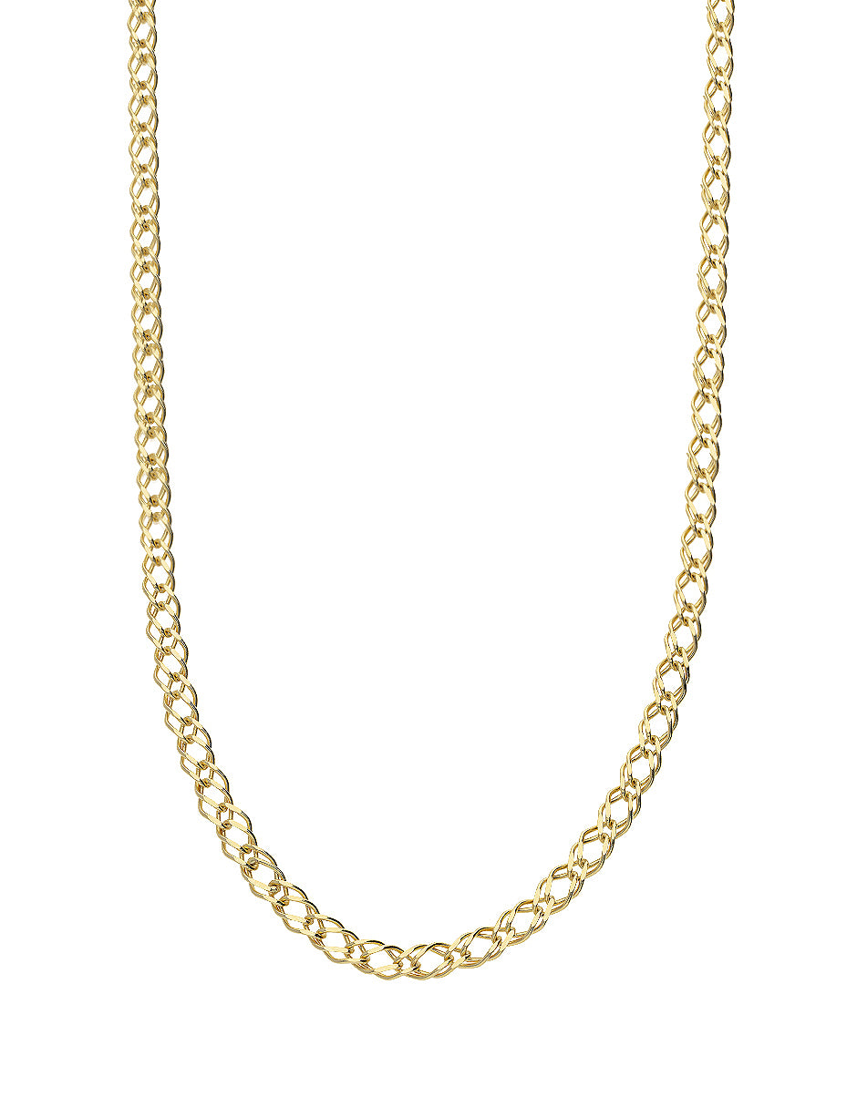 Cadena de Oro Amarillo 14K Tipo Rombo Doble 2.9 mm