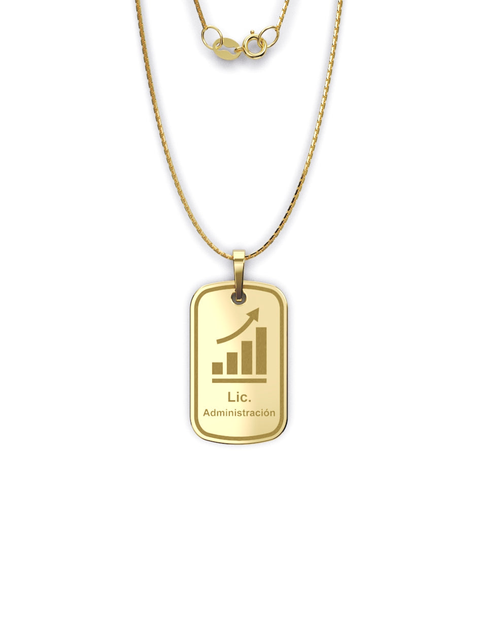 Dije de Graduación Lic. en Administración Oro 14k _2