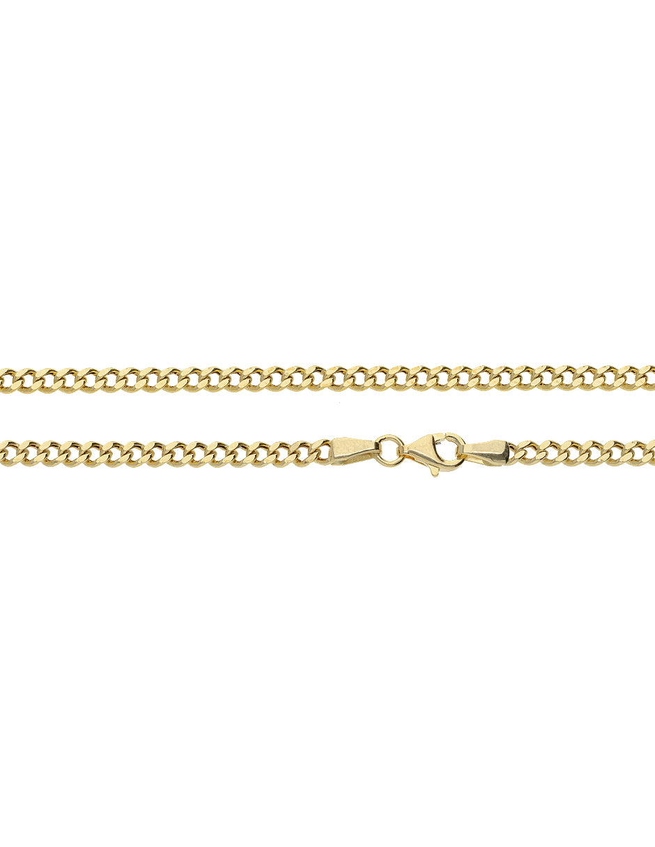 Pulsera de Oro Amarillo 14K Tipo Barbada 3.07 mm