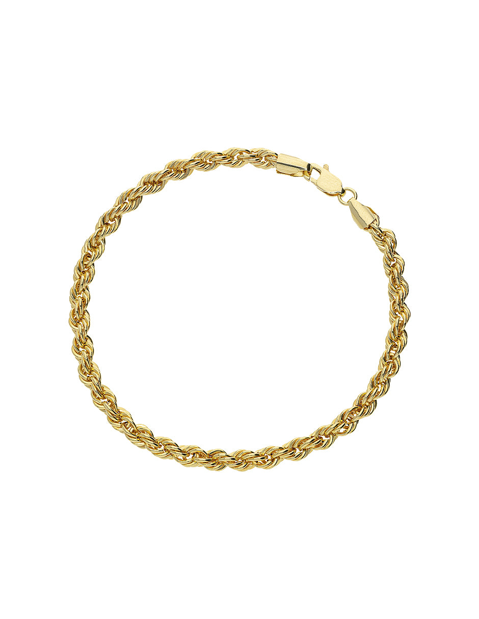 Pulsera de Oro Amarillo 14K Tipo Torsal 4.4 mm 