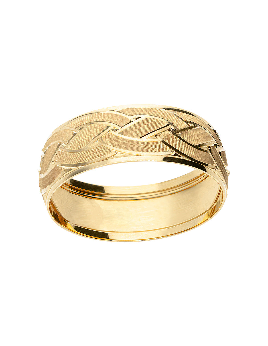 Argolla de Matrimonio Oro Amarillo 10k 8mm (10-204438)