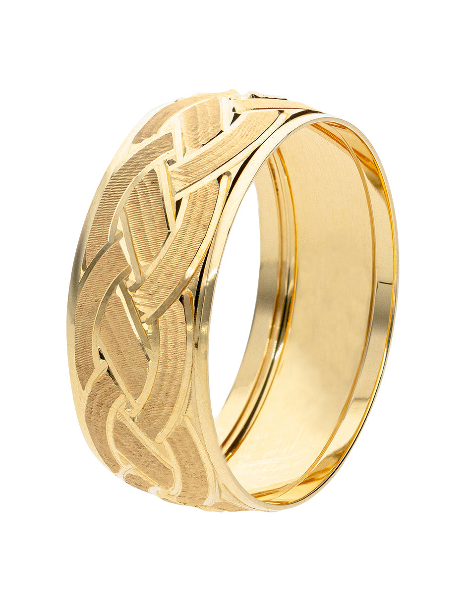 Argolla de Matrimonio Oro Amarillo 14k 8mm