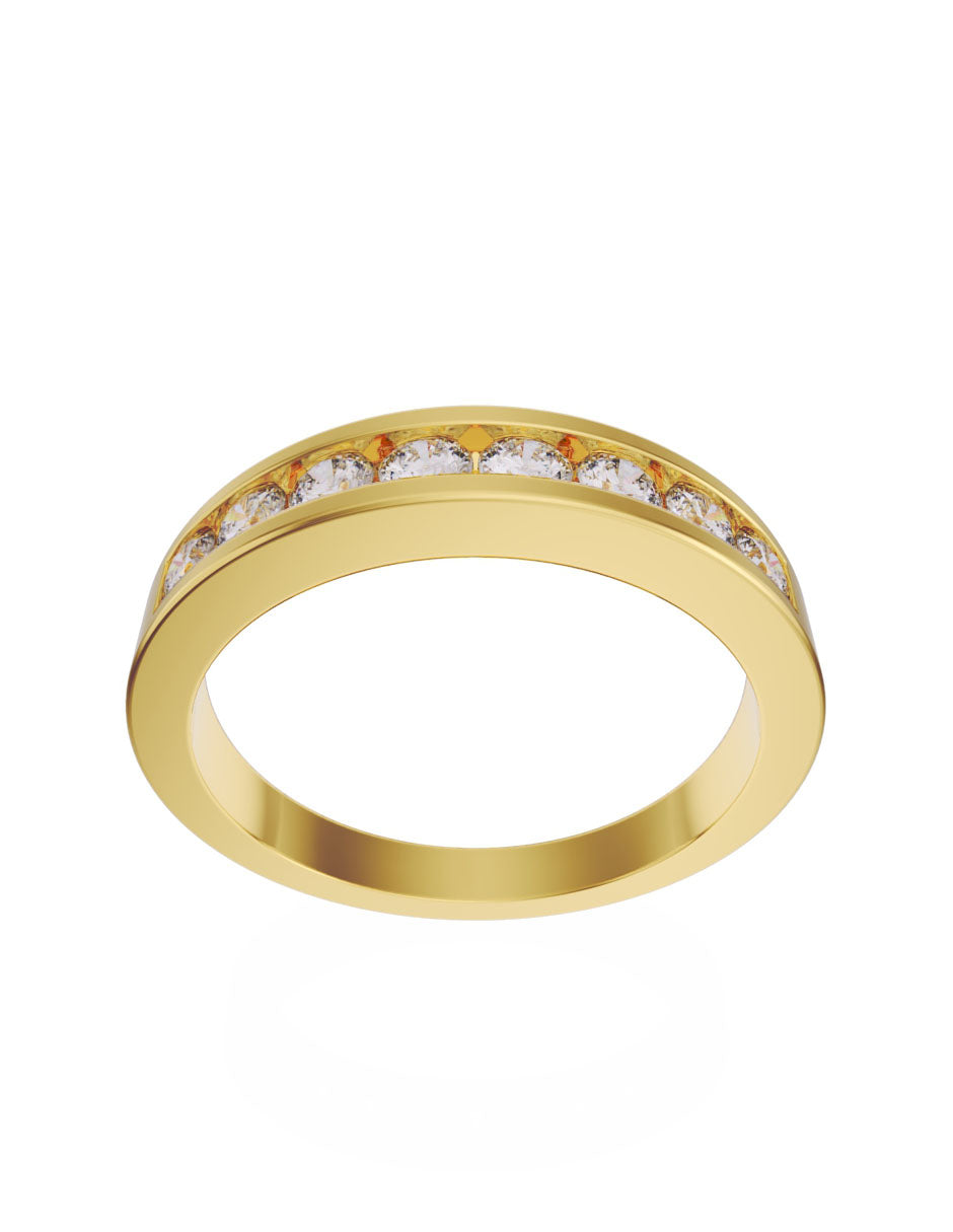 Churumbela de oro de 14k con Diamantes de 0.05 Ct