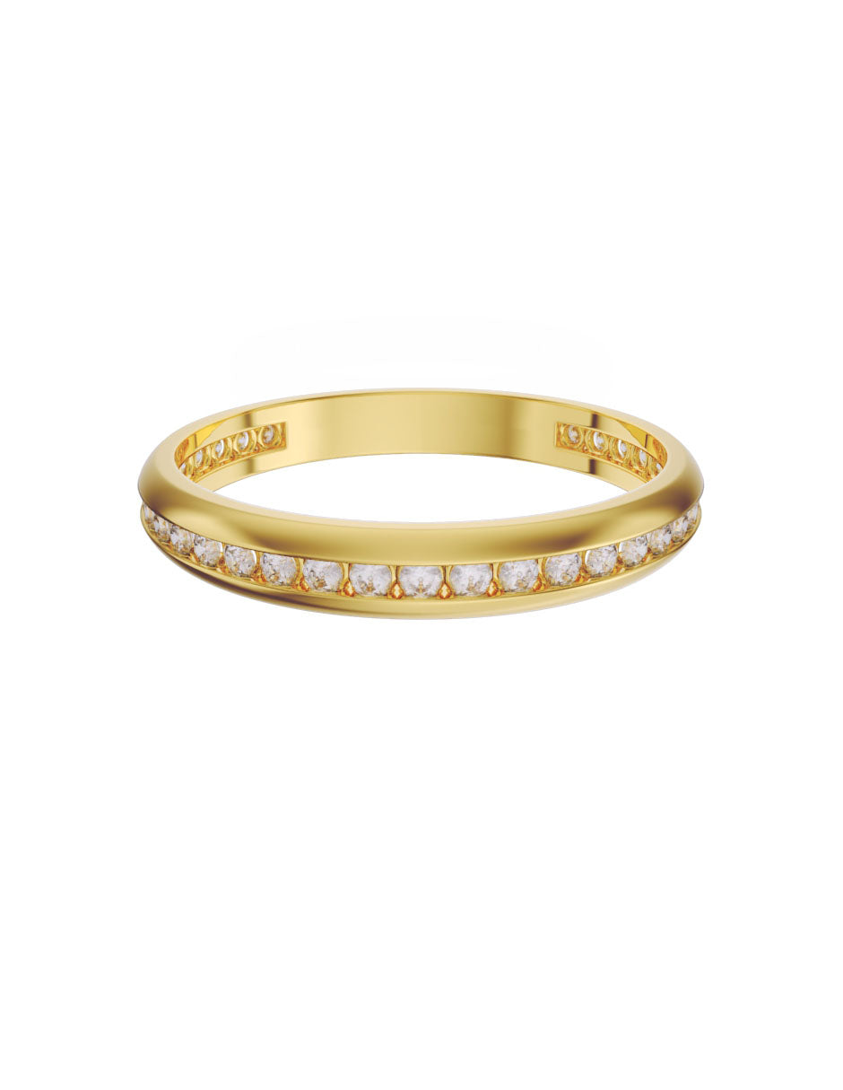 Churumbela de Oro de 14k con Diamantes de 0.01 Ct