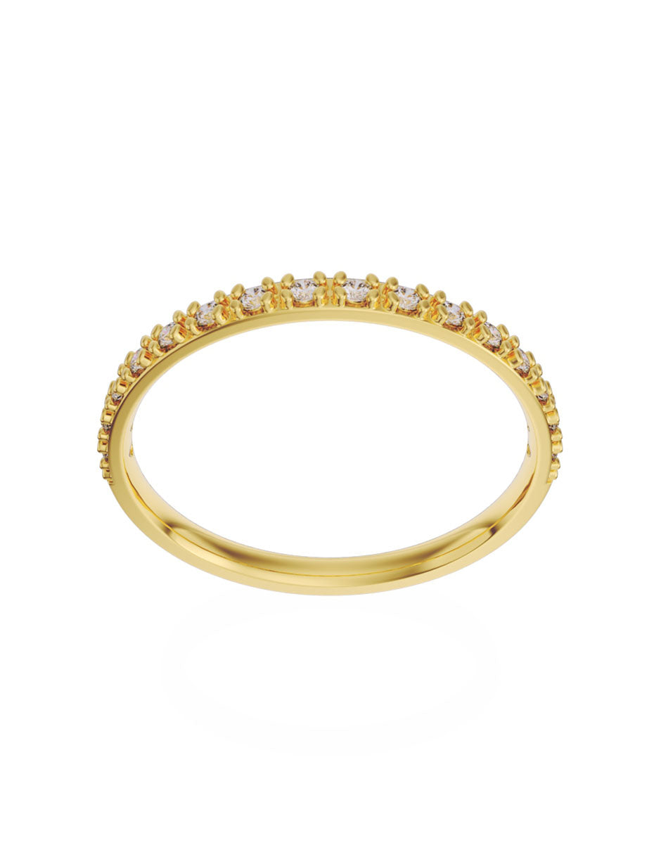 Churumbela de Oro de 14k con Diamantes de 0.01 Ct