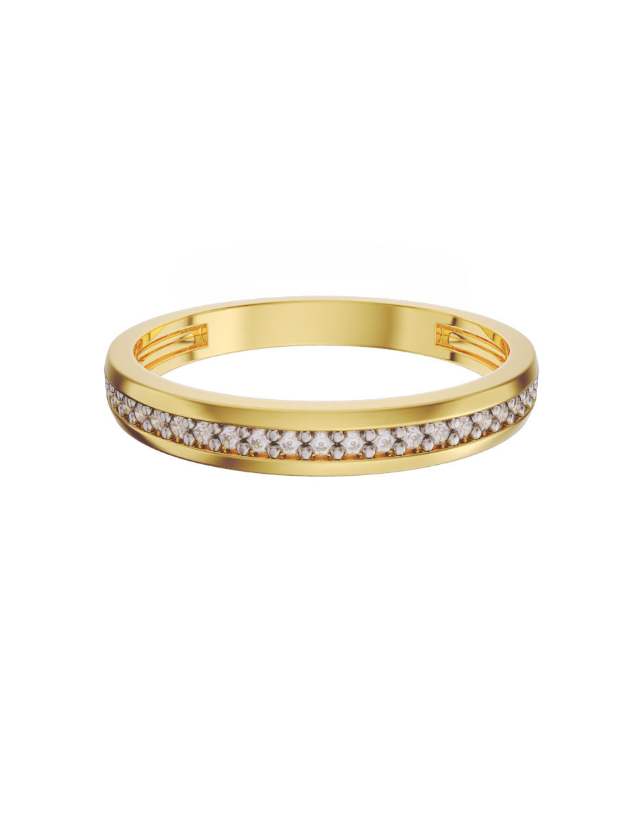 Churumbela de Oro de 14k con Diamantes de 0.01 Ct