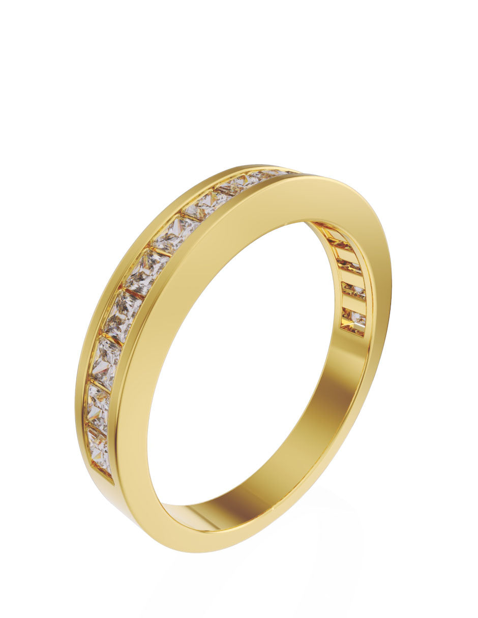 Churumbela de Oro de 14k con Diamantes de 0.04 Ct