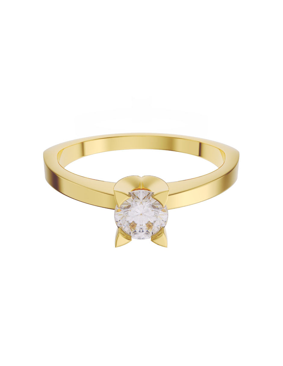 Anillo de compromiso de Oro de 14k con diamante de 0.25 Ct