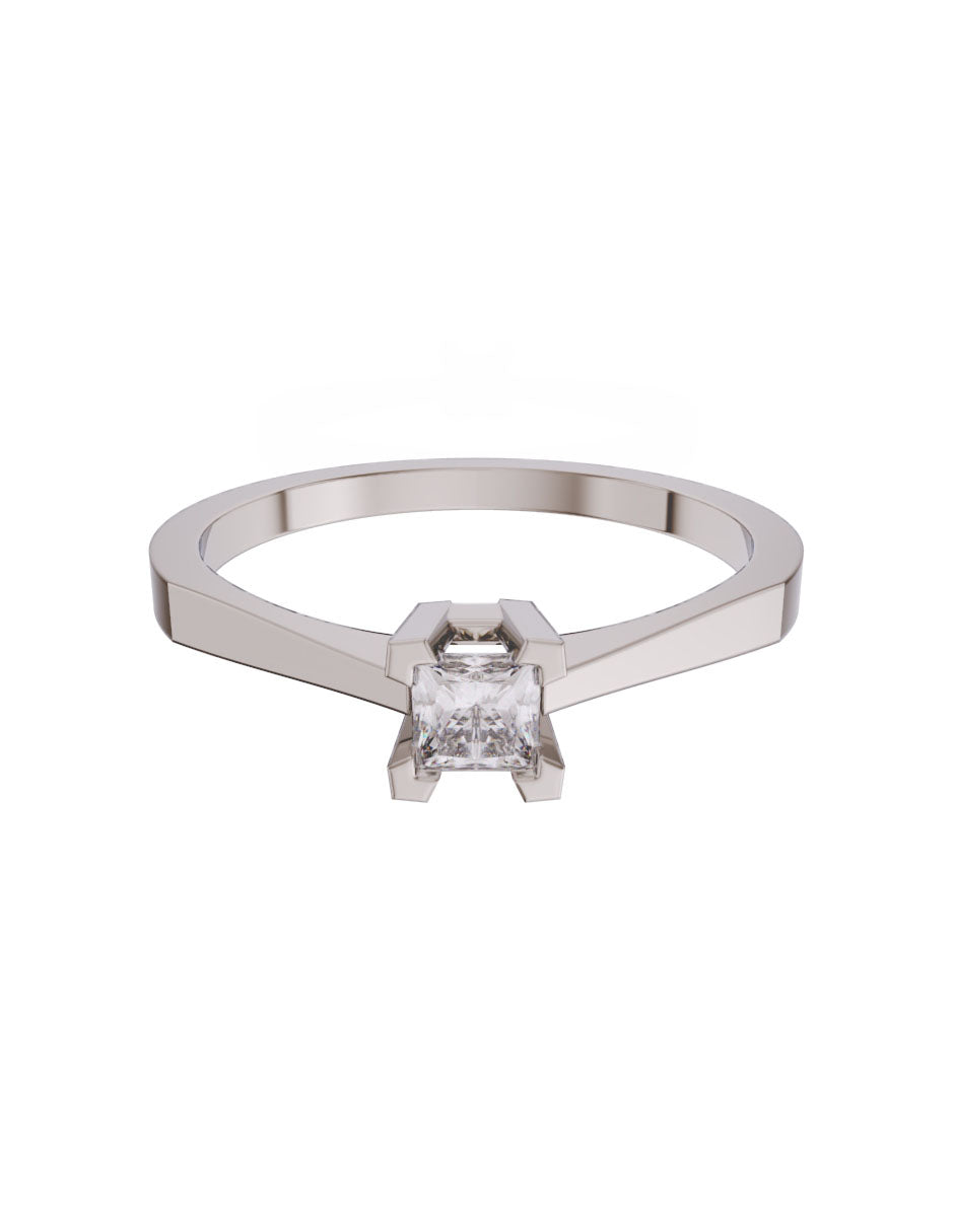 Anillo de compromiso de Oro de 14k con Diamante de 0.15 Ct