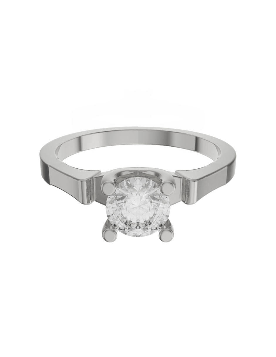 Anillo de compromiso de Oro de 14k con diamante de 0.5 Ct