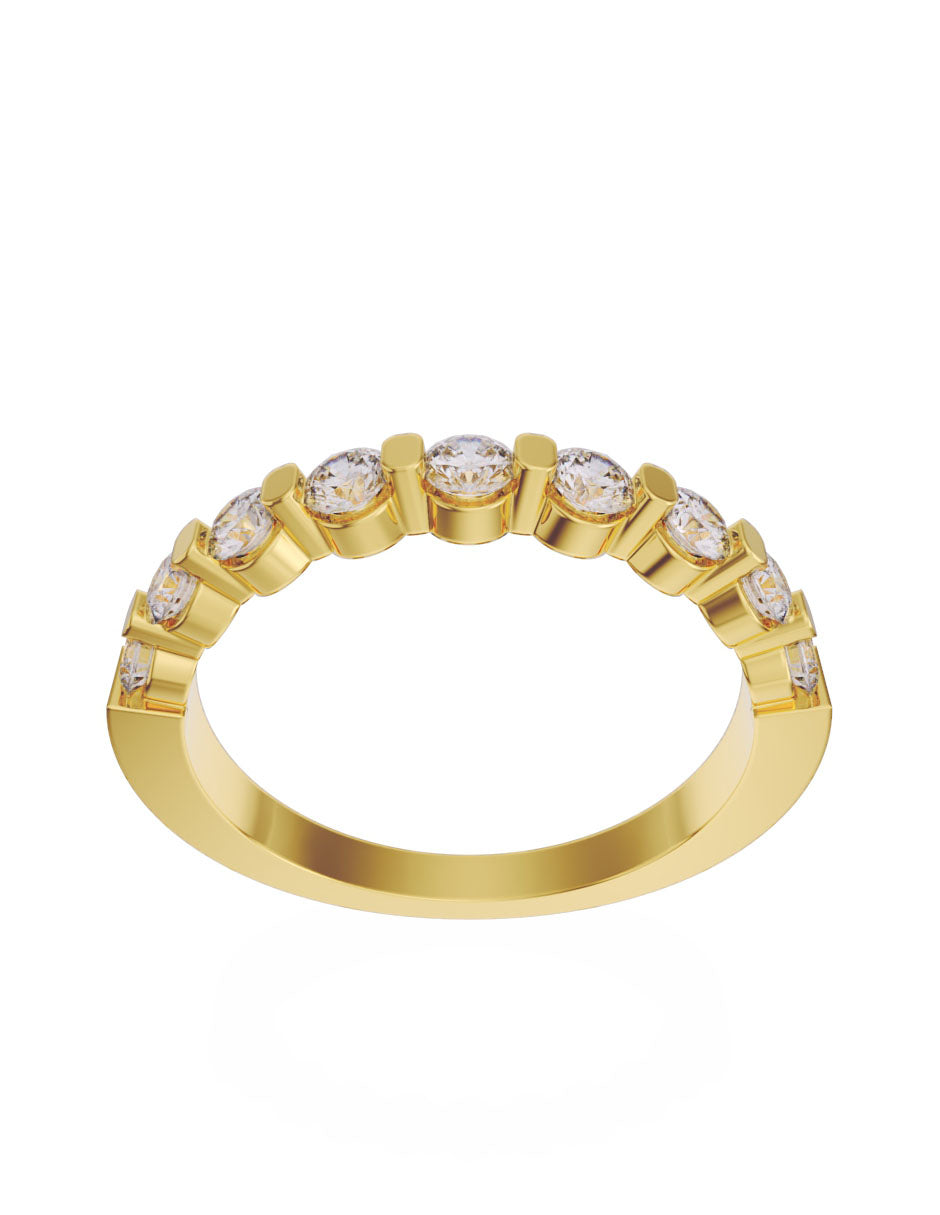 Churumbela de Oro de 14k con Diamantes de 0.05 Ct