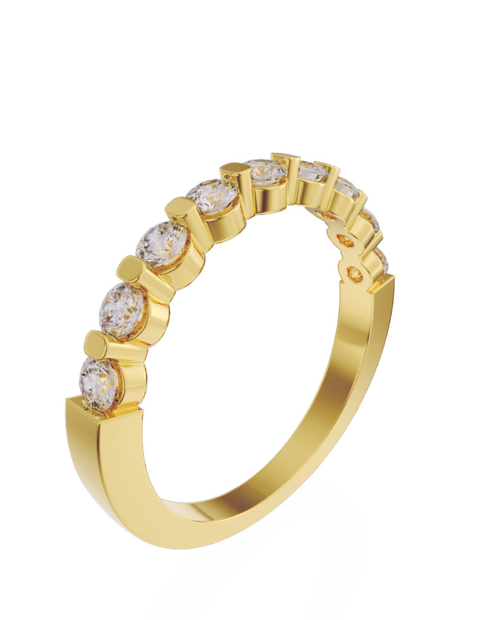 Churumbela de Oro de 14k con Diamantes de 0.05 Ct