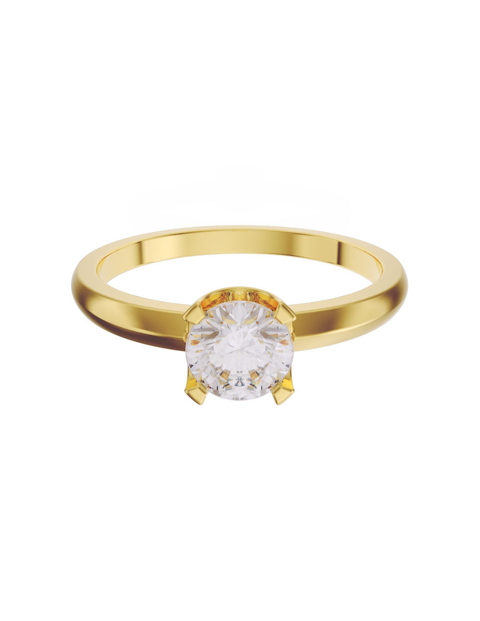 Anillo de compromiso de Oro de 14k con diamante de 0.5 Ct