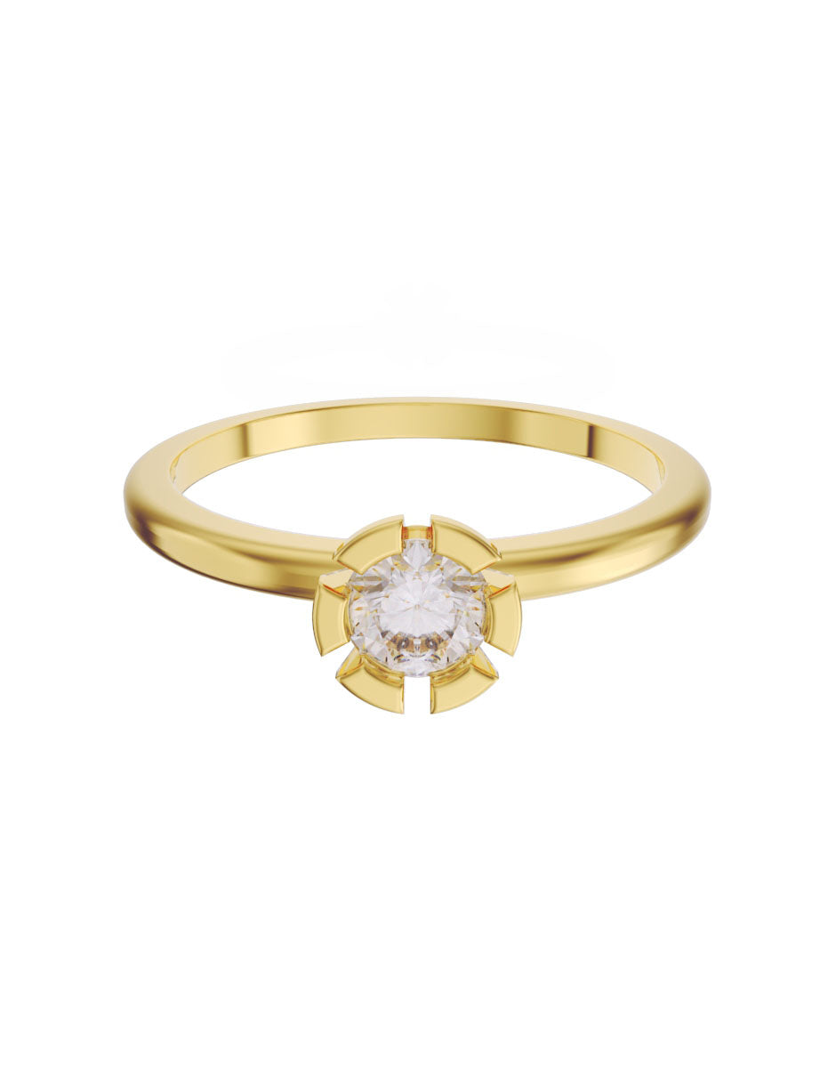 Anillo de compromiso de Oro de 14k con diamante de 0.25 Ct