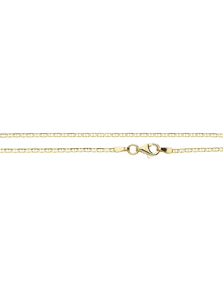 Pulsera de Oro Amarillo de 14k Troquelada 1.6 mm