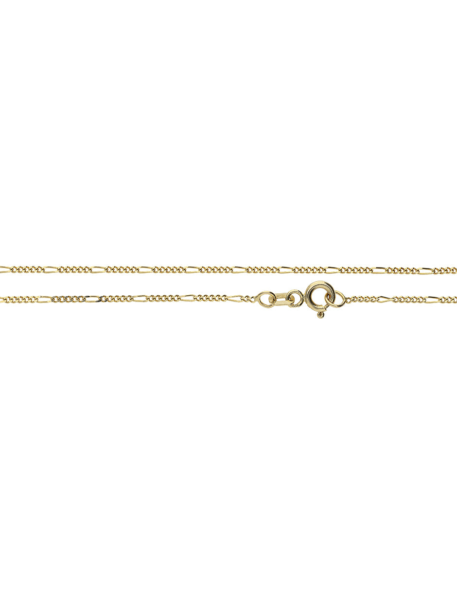 Pulsera de Oro Amarillo de 14k 1.4mm Troquelada