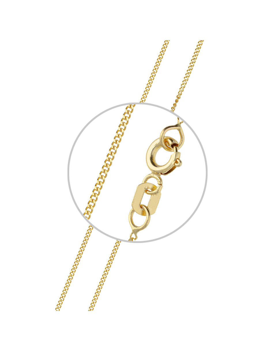 Pulsera de Oro Amarillo de 14k 1.05mm Troquelada