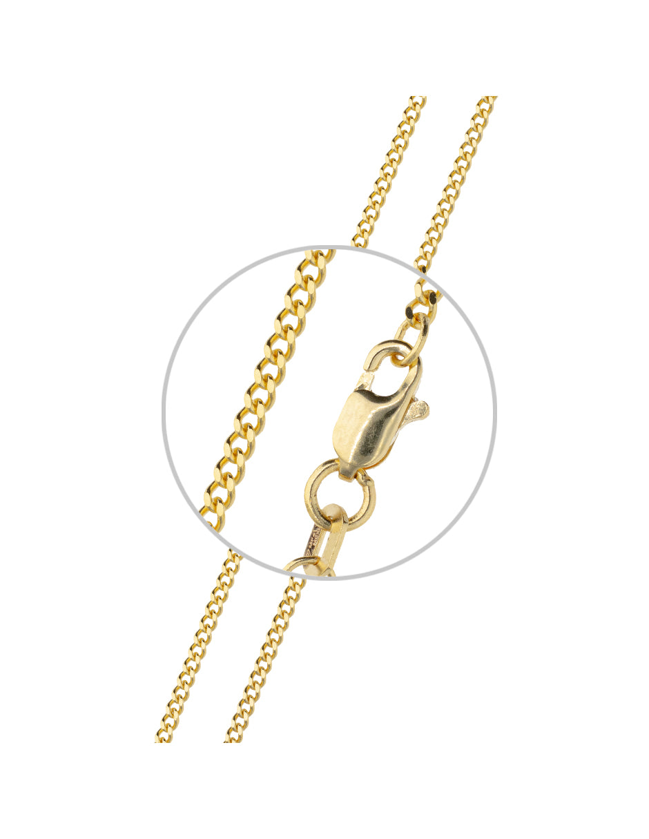 Pulsera de Oro Amarillo de 14k 1.7mm Troquelada