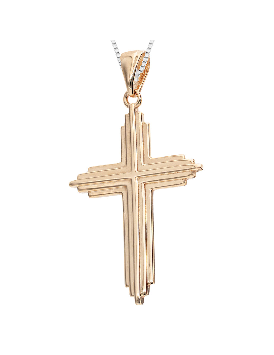 Cadena con dije de Cruz de Oro 14k (A4816-D)-7