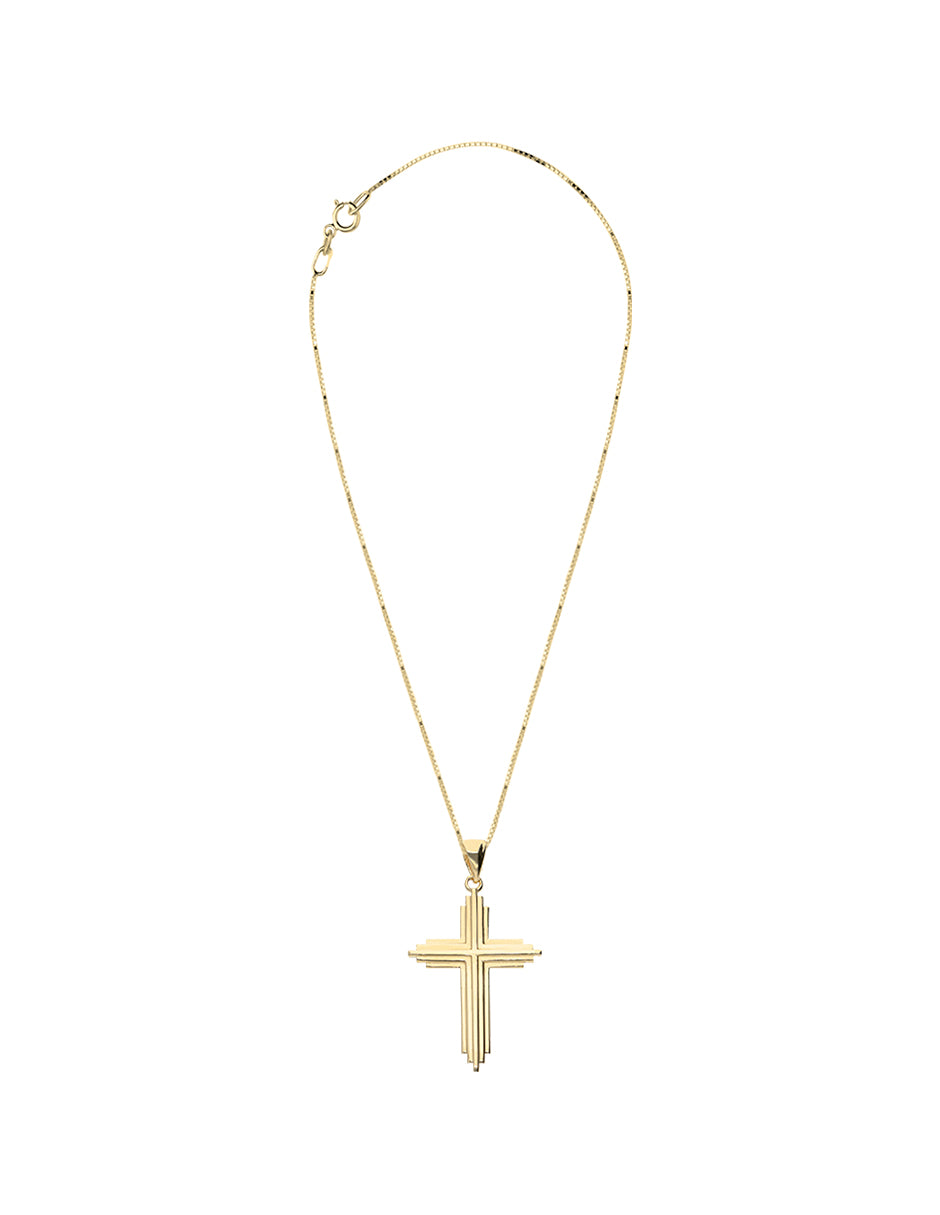 Cadena con dije de Cruz de Oro 14k (A4816-D)-2