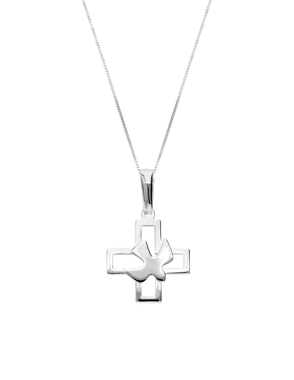 Cadena con dije de Cruz de Oro 14k (VI719-D)