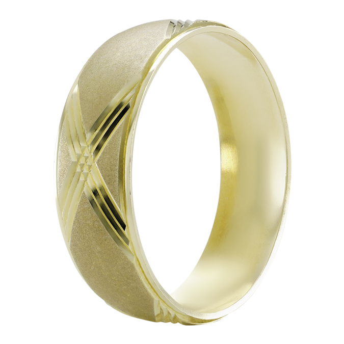 Argolla De Matrimonio Oro Amarillo 14K 6mm