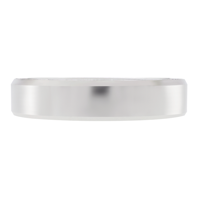 Argolla De Matrimonio de Oro Blanco 14K 5mm