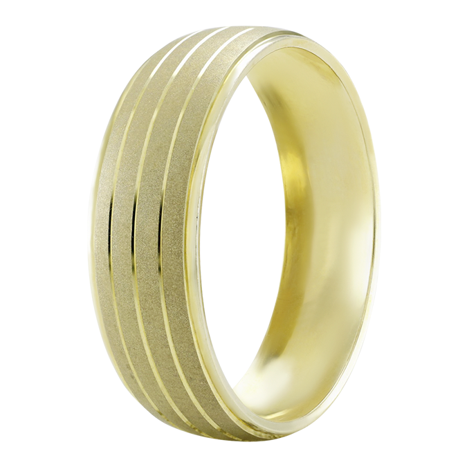 Argolla de Matrimonio Oro Amarillo 10k 6mm